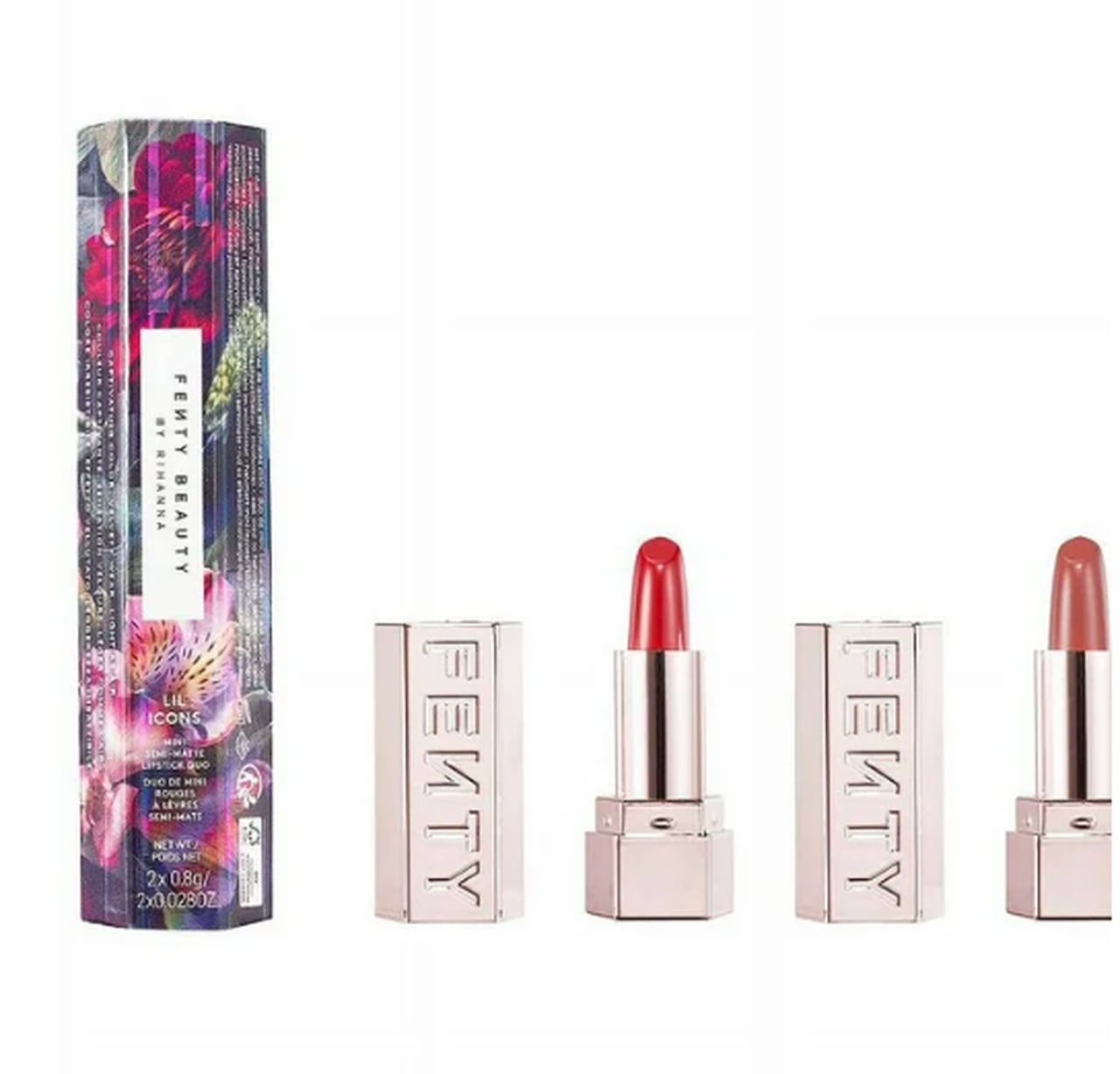 FENTY BEAUTY by Rihanna Mini Lil Icons Semi-Matte Lipstick Duo