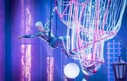 Pink, doing her best Cirque du Soleil impression, in concert at The Q. Kyle Lanzer, Special to The Plain Dealer
