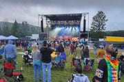 Fans enjoy the band Cosmic Country duting Jam Fest at Wonderland Forest.