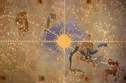The ceiling of Palladian Hall features a spectacular Renaissance-style constellation map over the main lobby, created in 1931. Katrina Tulloch)