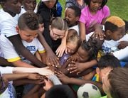 Campers gather together during a Tillie's Touch Summer Soccer Camp at Nottingham High School. More youth programs will be available this year due to the money raised by Syracuse University's Sports Management Club (Stephen Cannerelli | syracuse.com).