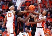 Syracuse and Miami battled to the final seconds on Saturday before Syracuse guard Quadir Copeland hit a last-second 3-pointer.   (Dennis Nett | dnett@syracuse.com)