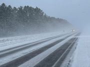 Due to blowing and drifting snow causing whiteout conditions, M-28 between Munising and Harvey, near Marquette, was closed Thursday afternoon, Feb. 2, 2023, and remained closed Friday morning. An alternate route is available via US-41 and M-94. (Michigan State Police)