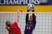 Christian Brothers Academy girls volleyball player Carleah Morgia is the current Section II Onondaga High School League leader in kills.
Todd Slabaugh | Contributing photographer