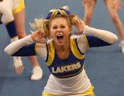 Cazenovia performs at Baldwinsville’s “Bling it on” cheer competition at Baker High School, Baldwinsville, N.Y., Saturday January 20, 2024
(Scott Schild | sschild@syracuse.com)   

